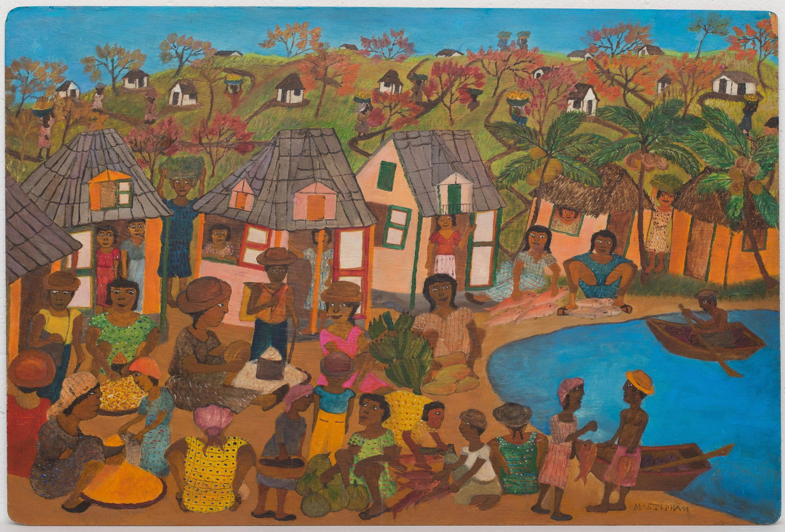 Micius Stephane (Haitian/Haiti) Village Market, 1960s (1 of 1)