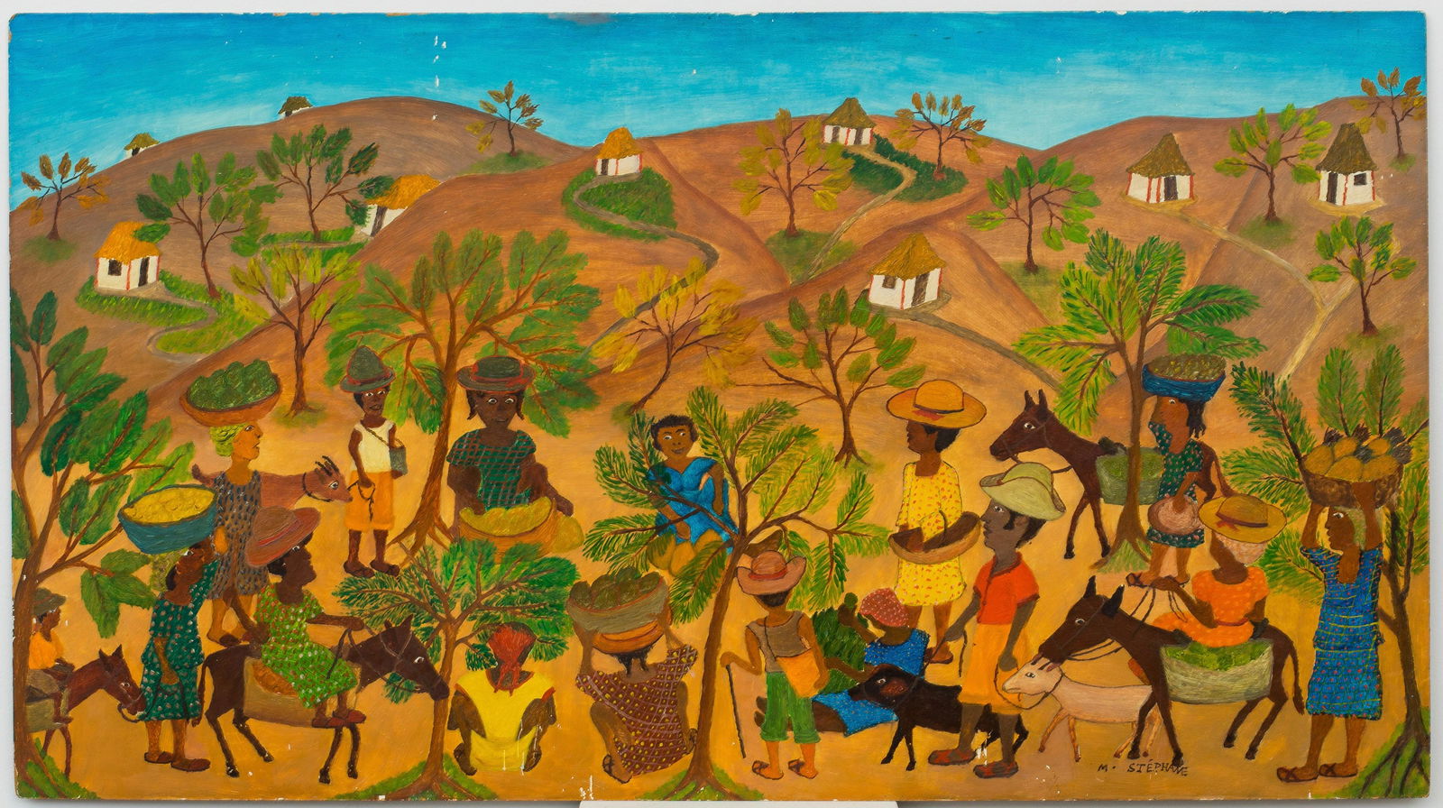 Micius Stephane (Haitian/Haiti) Outdoor Market, 1962 (1 of 1)