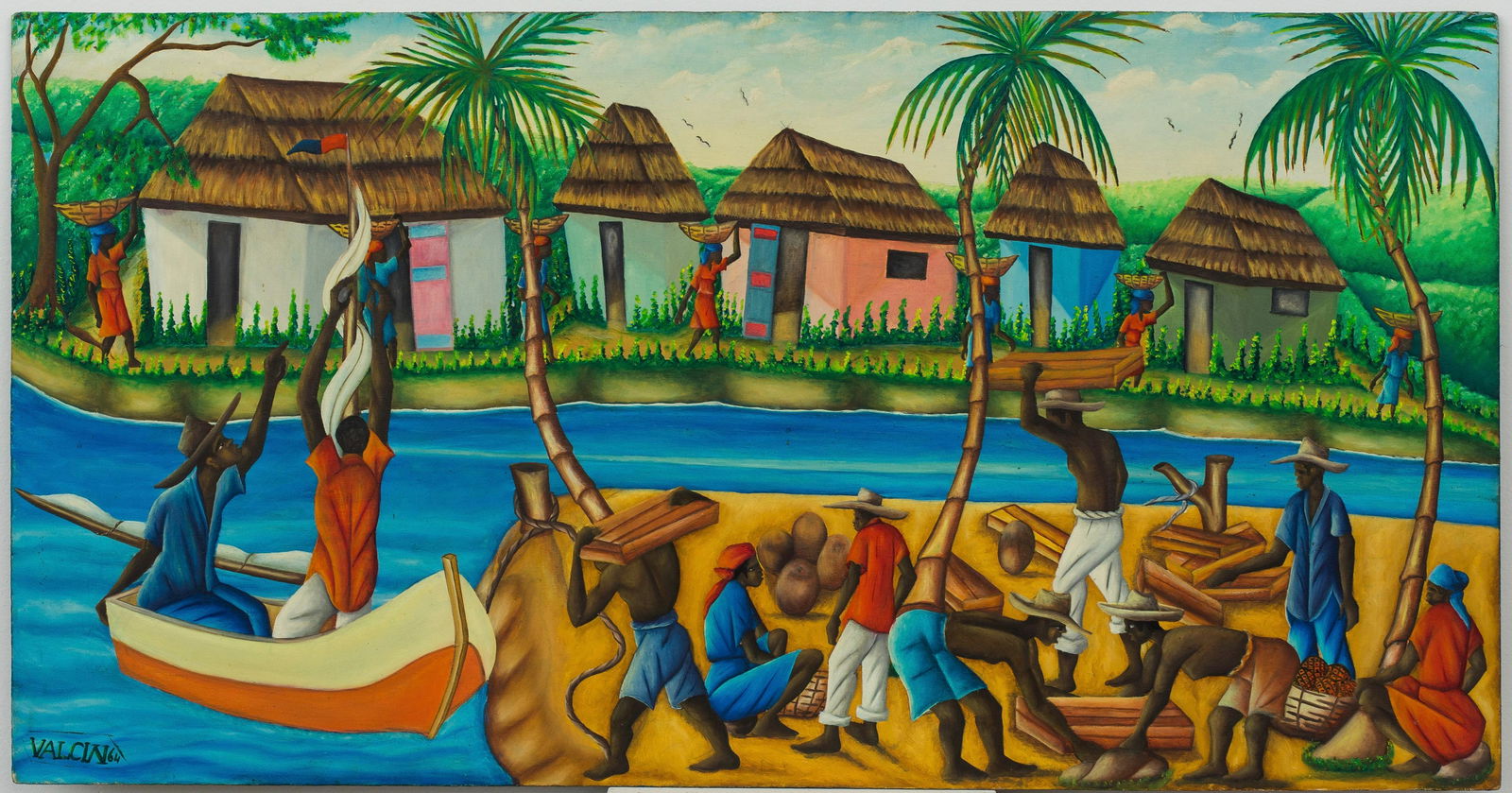 Gerard Valcin (Haitian/Haiti) River, 1964 (1 of 1)