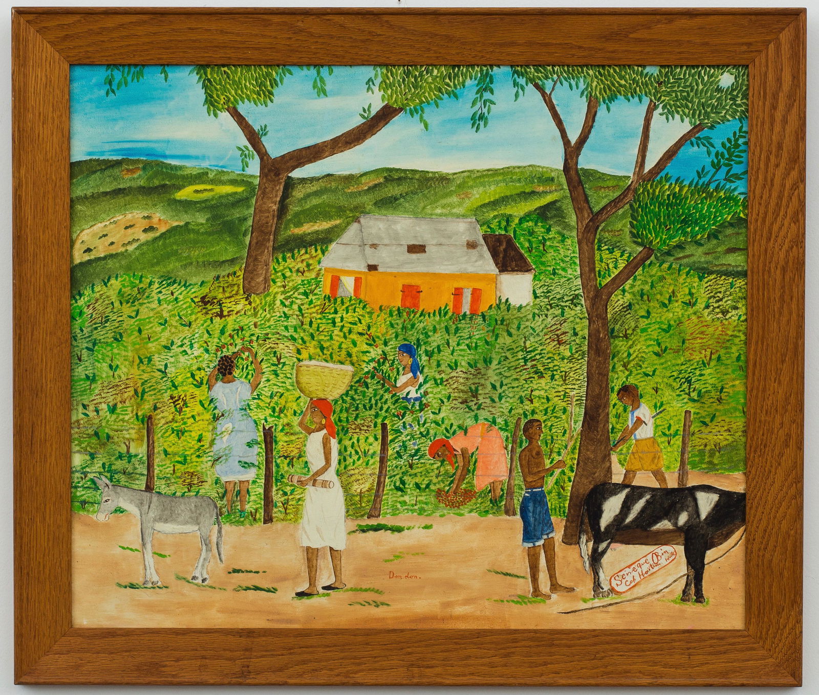 Seneque Obin (Haitian/Haiti) Country Scene, 1960s (1 of 1)