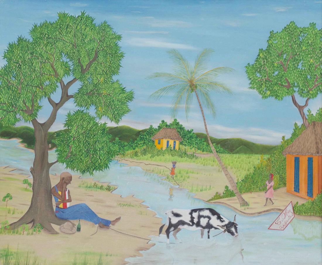 Telemaque Obin (Haitian/Haiti) Afternoon by River (1 of 1)