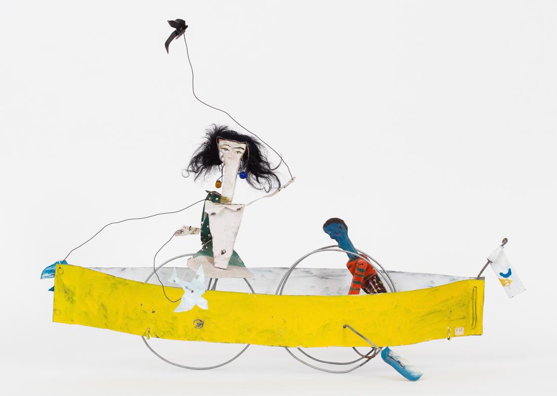 Roland Roure (French/France)  Kinetic row Boat, Metal (1 of 1)