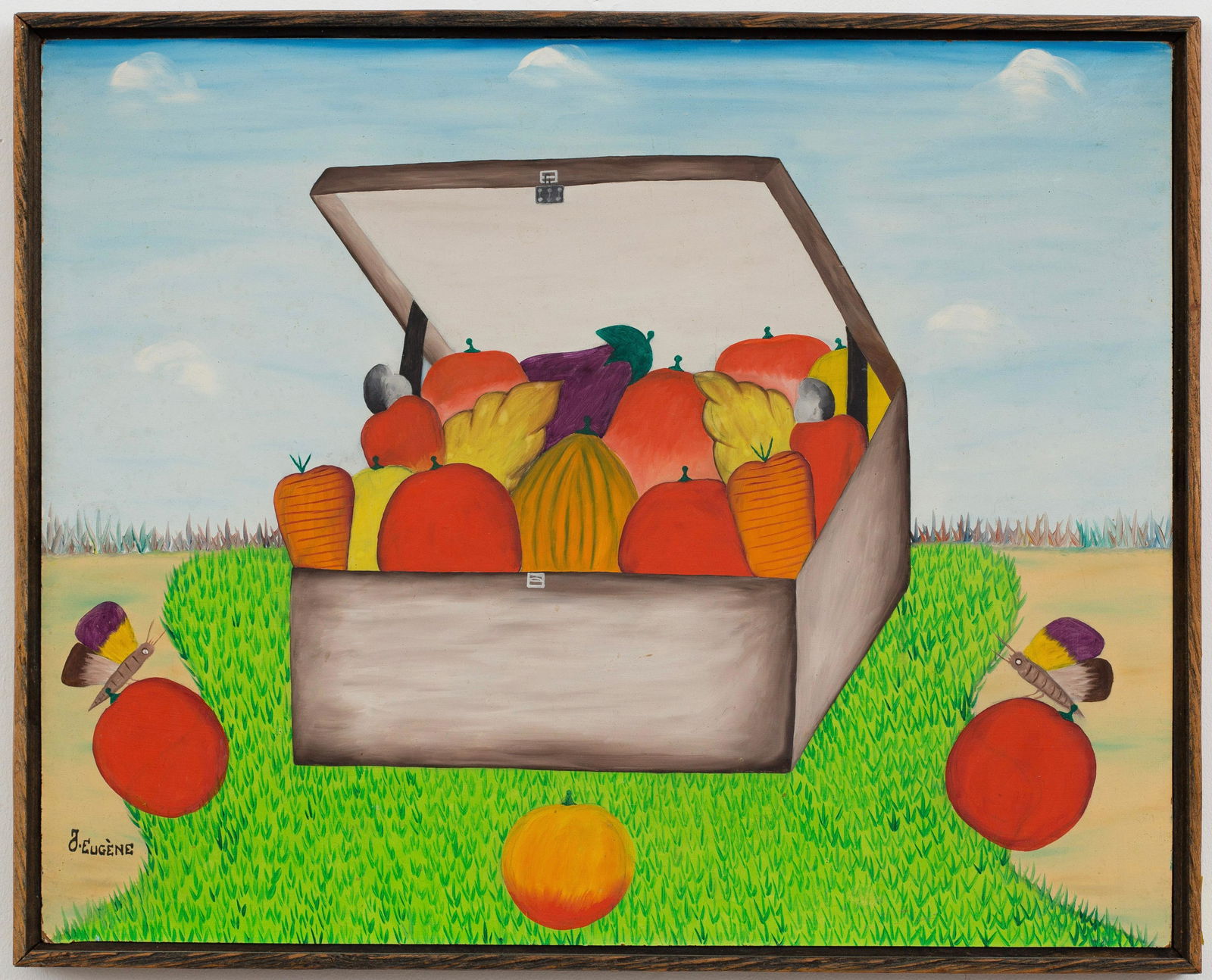 J. Eugene (Haitian/Haiti) Still Life, Butterflies (1 of 1)