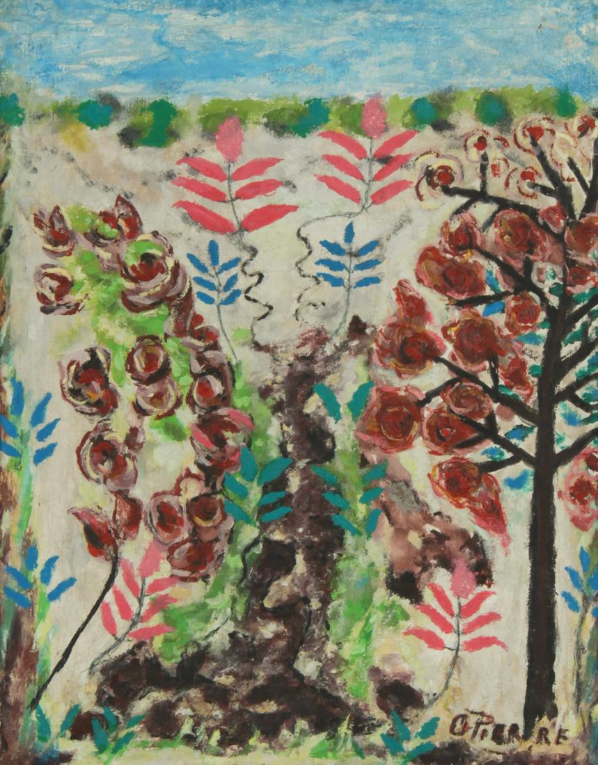 Odilon Pierre (Haitian/Haiti) Abstract, Self-taught Art (1 of 2)