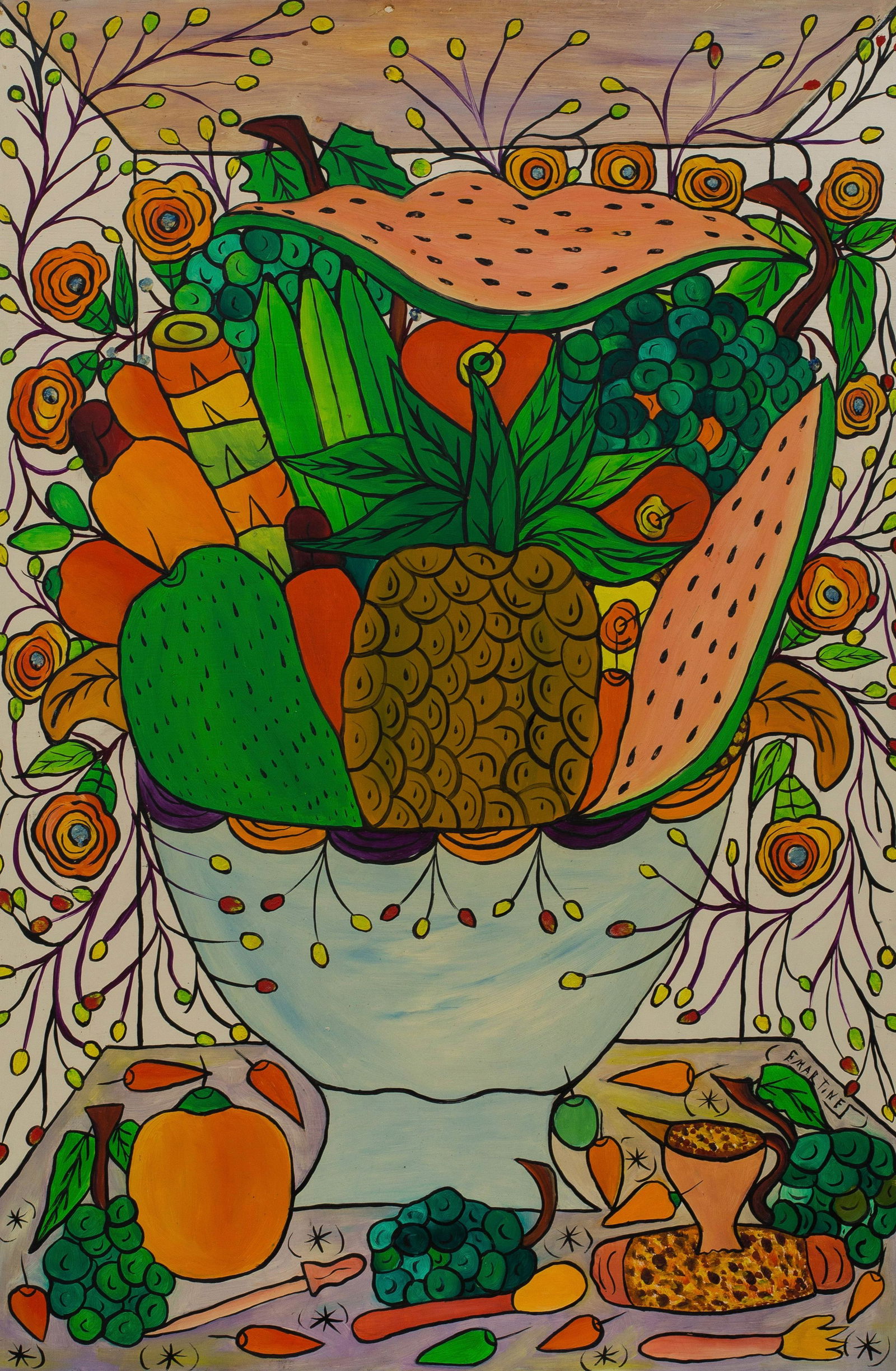 Florence Martinez (Haitian, 20th c.) Still Life, 1960s (1 of 1)