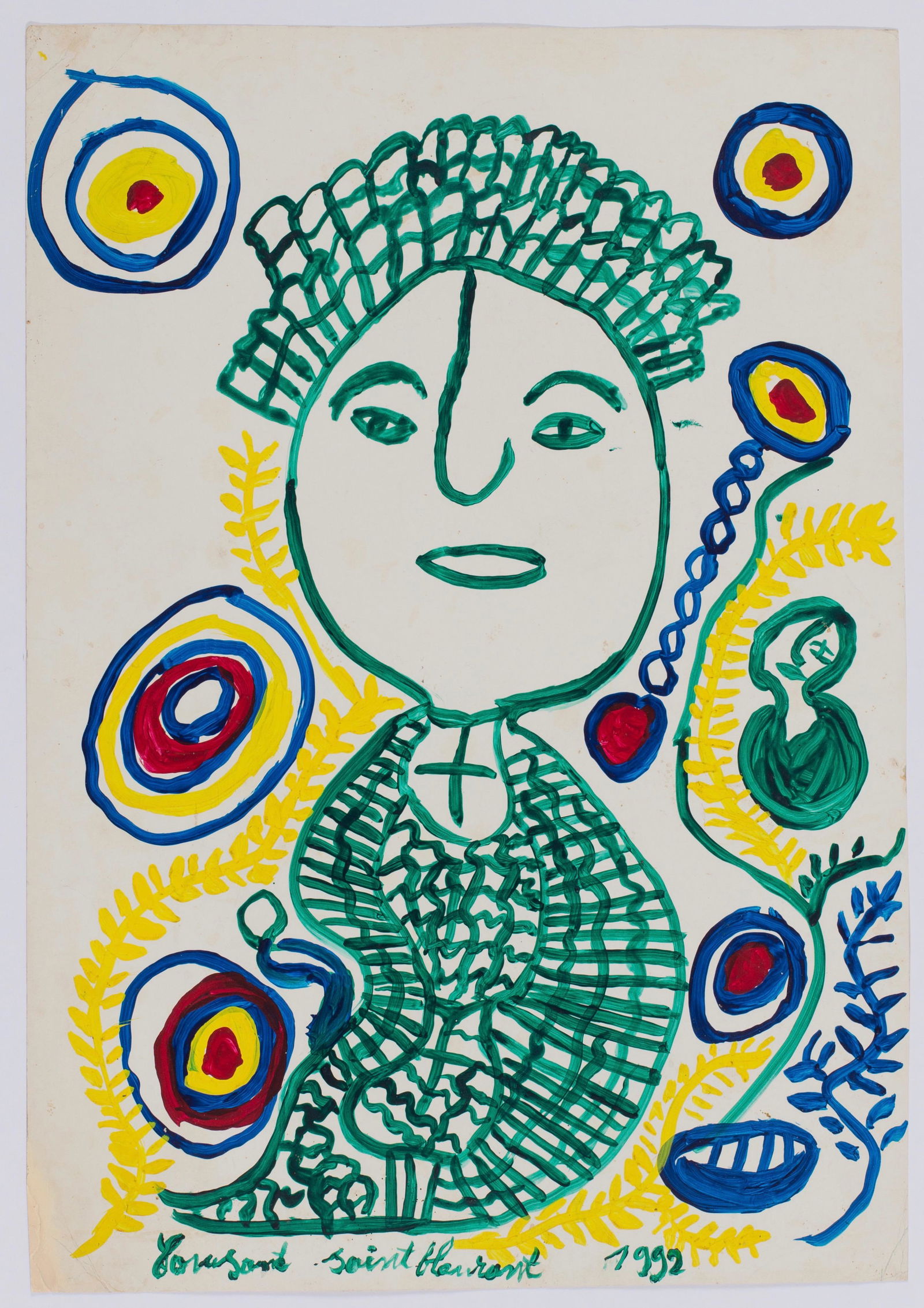 Louisiane Saint Fleurant (Haitian/Haiti) Loa, Drawing (1 of 1)