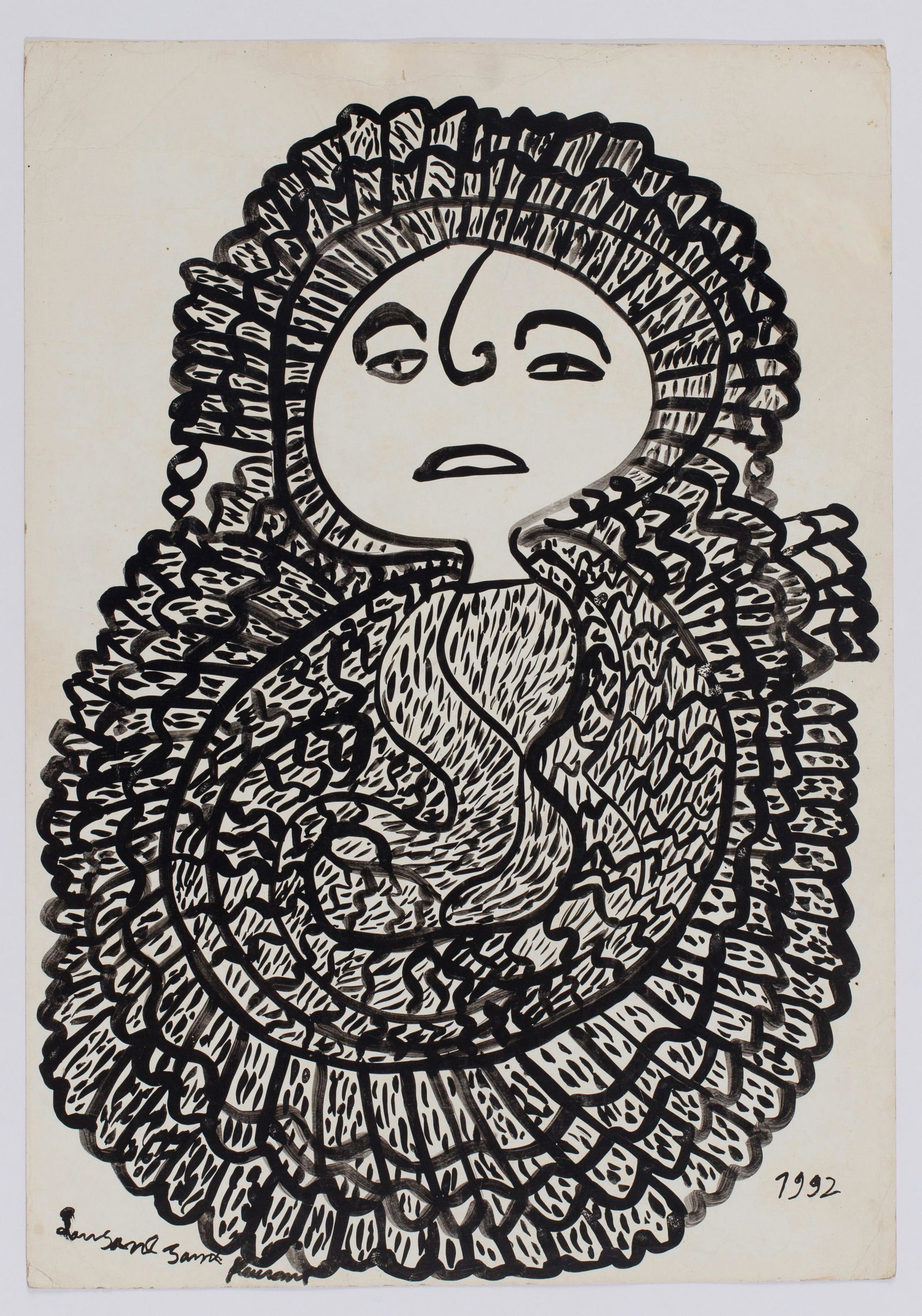 Louisiane Saint Fleurant (Haitian/Haiti) Loa, Drawing (1 of 1)