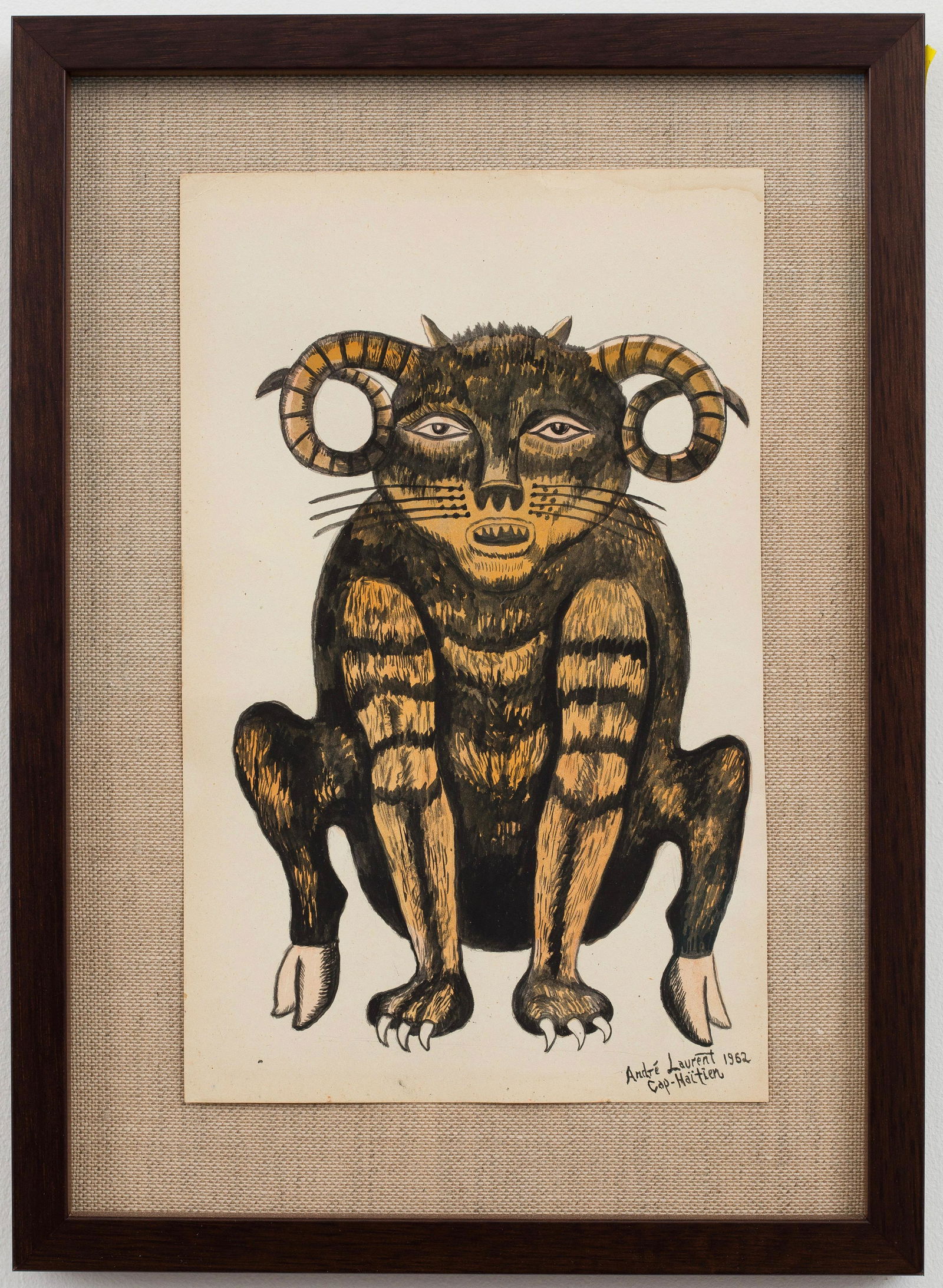 Andre Laurent (Haitian/Haiti) Crouching Goat, 1962 (1 of 1)