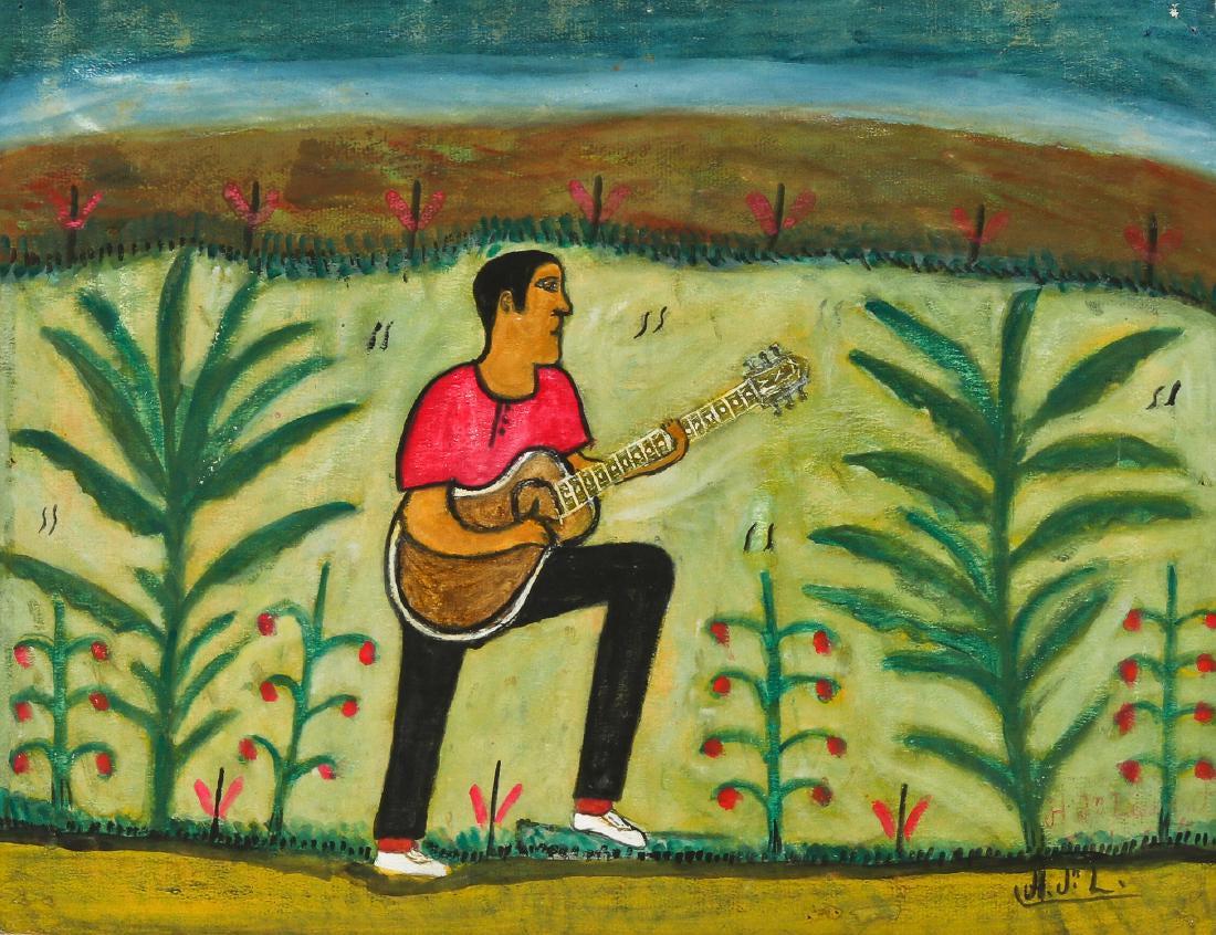 Joseph Jean-Laurent  (Haitian/Haiti) Man with Guitar (1 of 1)