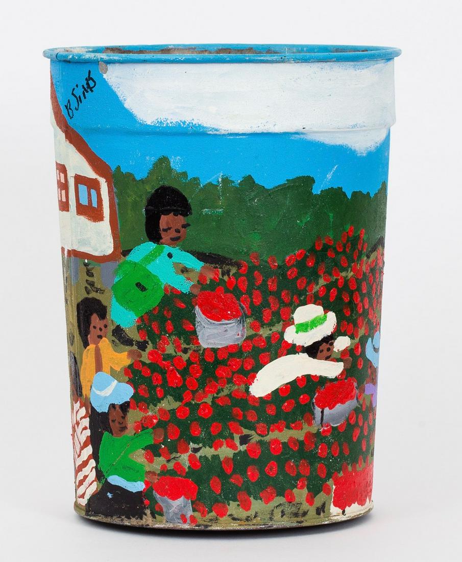 Bernice Sims (African American/) Painted Bucket (1 of 3)