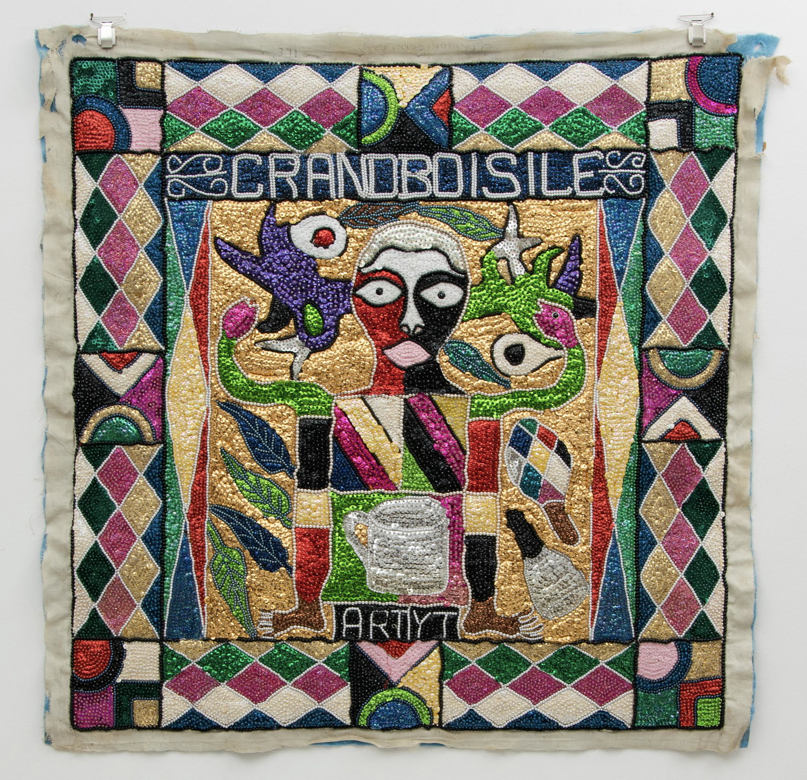 Yves Telemak (Telemac), Haitian Drapeau, Vodou Flag (1 of 4)