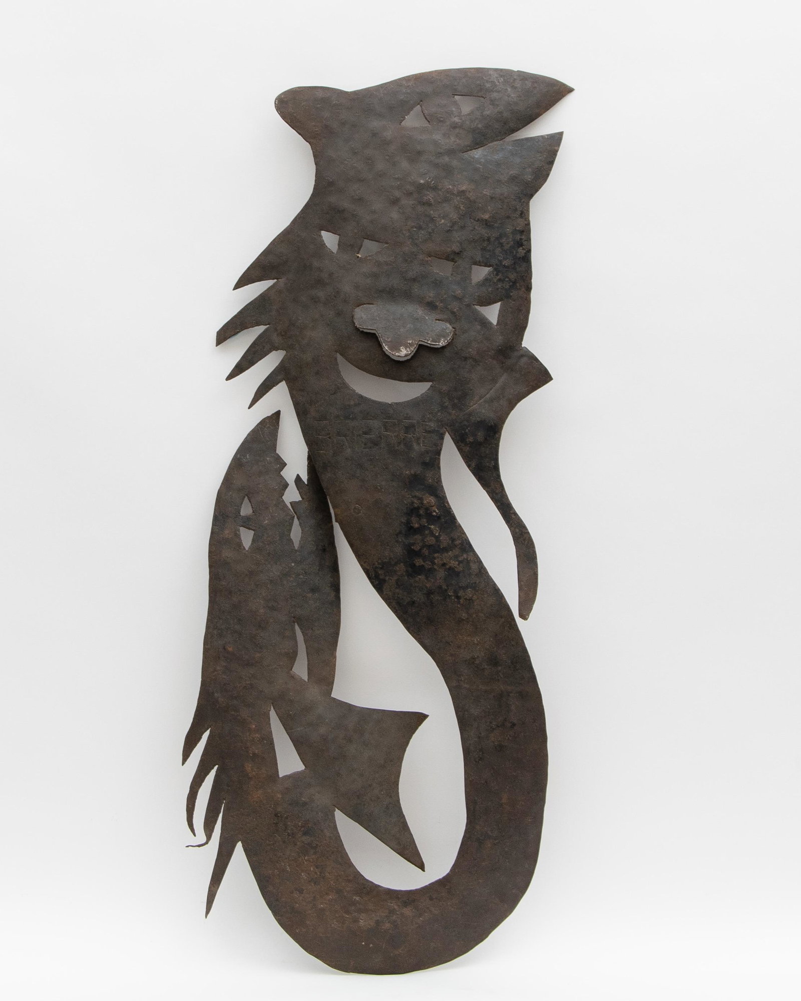 Murat Brierre (Haitian/Haiti) Sea Loa/Spirit, Metal Art: Murat Brierre (Haitian/Croix des Bouquets, 1938-1988) Sea Loa Recycled Steel (from oil drums) Dimensions: 31 1/2 x 14 inches Provenance: Anne Grimmer-James Fastenrath Collection Murat Brierre joined t