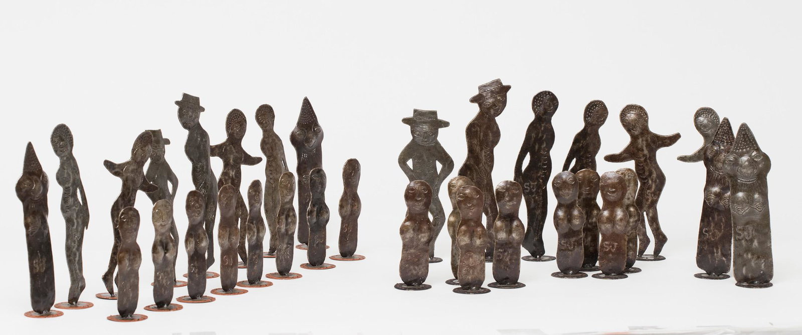 Serge Jolimeau (Haitian/Haiti) Chess set, 32 Pieces (1 of 6)