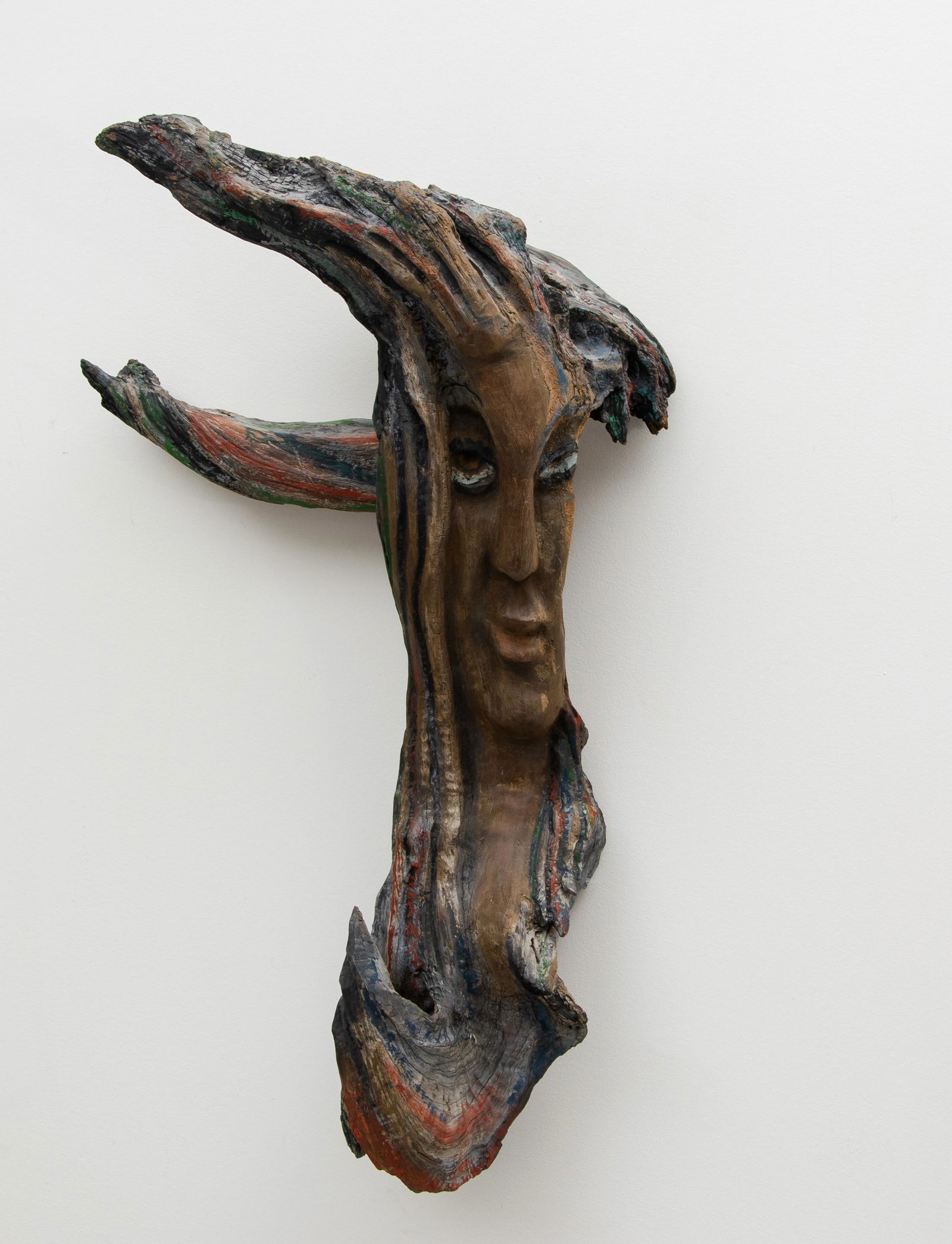Andre Lafontant (Haitian/Haiti) Face, Wood Sculpture, (1 of 3)
