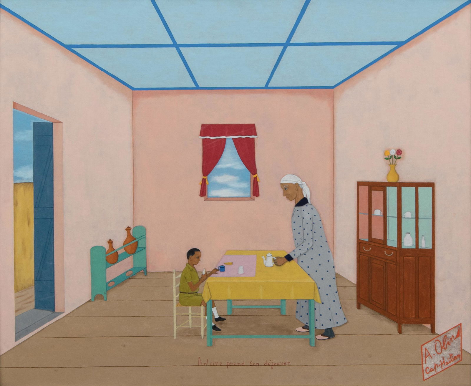 Antoine Obin (Haitian/Haiti) Breakfast with Grandmother (1 of 2)