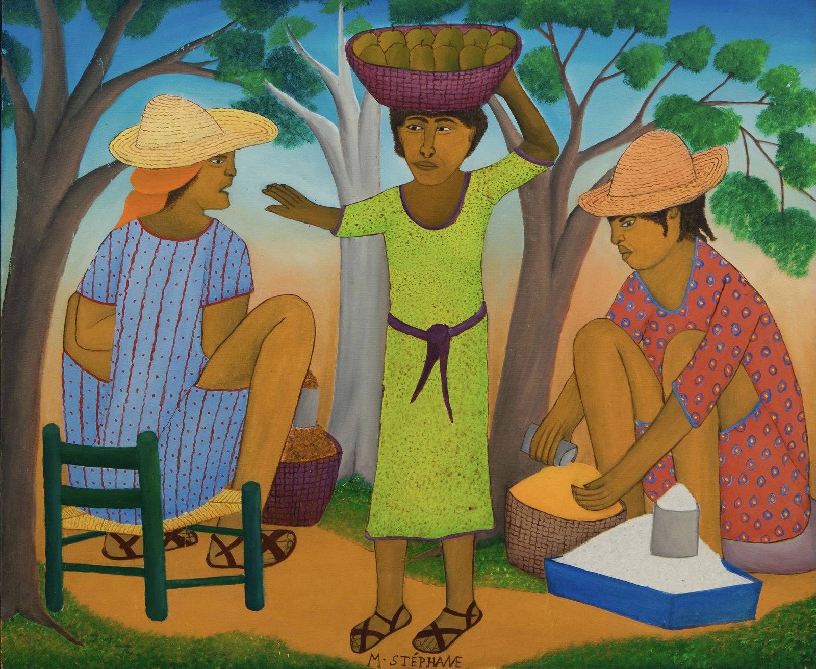 Micius Stephane (Haitian/Haiti) Three Market Vendors (1 of 3)