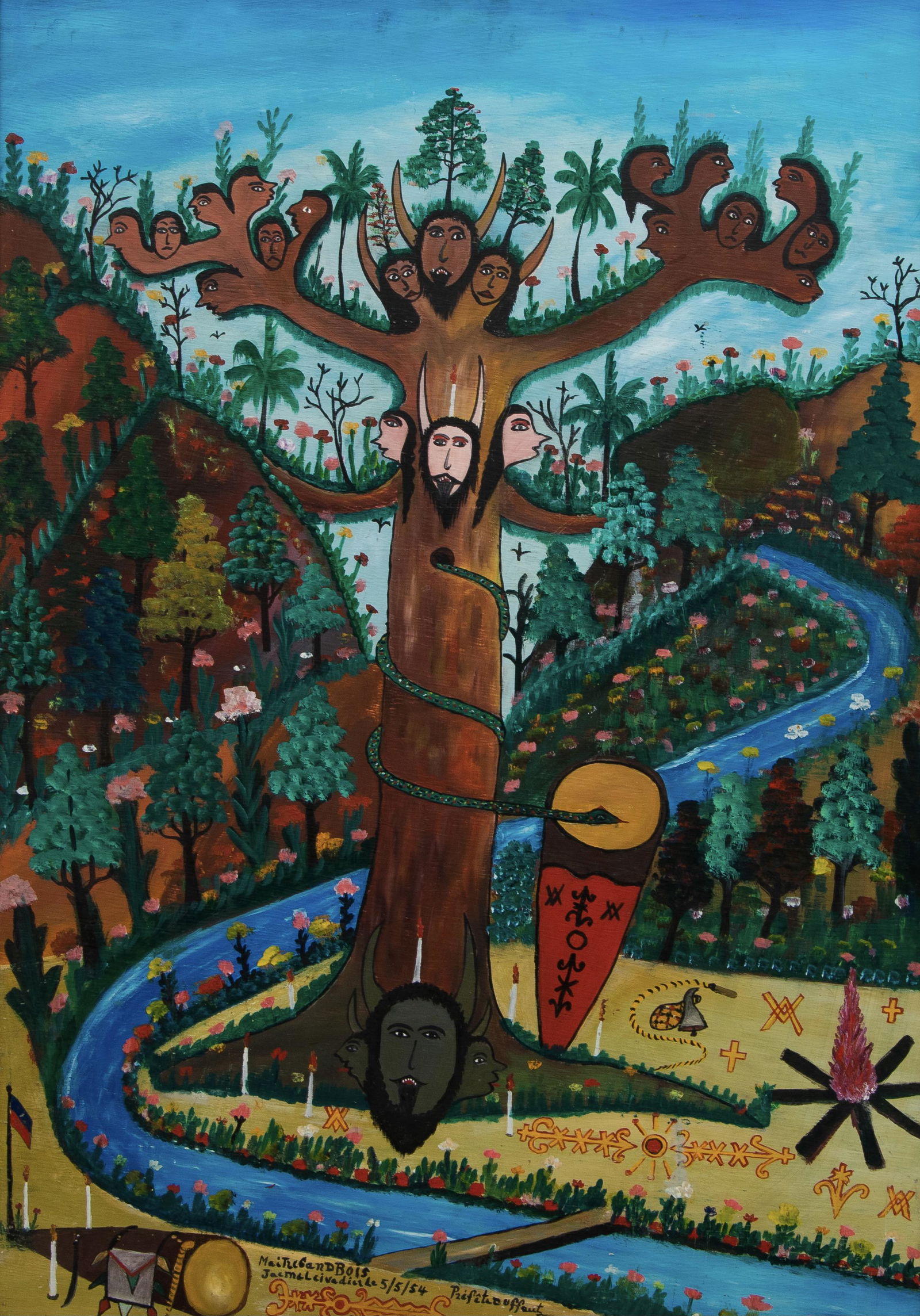 Prefete Duffaut (Haitian/Haiti) Maitre Grand Bois (1 of 6)