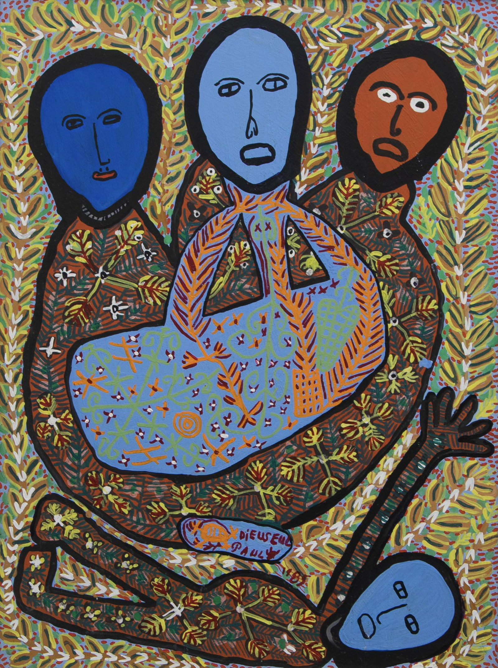 Dieuseul Paul (Haitian/Haiti) Loas, St. Soleil Veve (1 of 2)