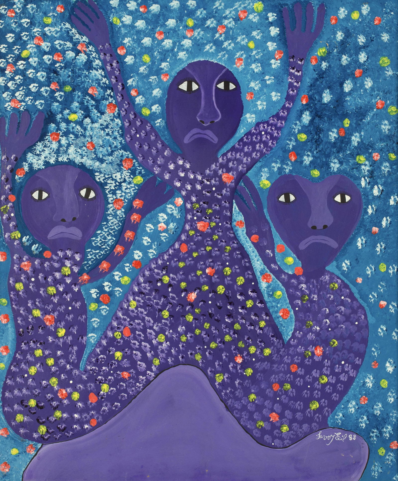 Levoy Exil (Haitian/Fermathe, Haiti) Trois Marassa (1 of 2)