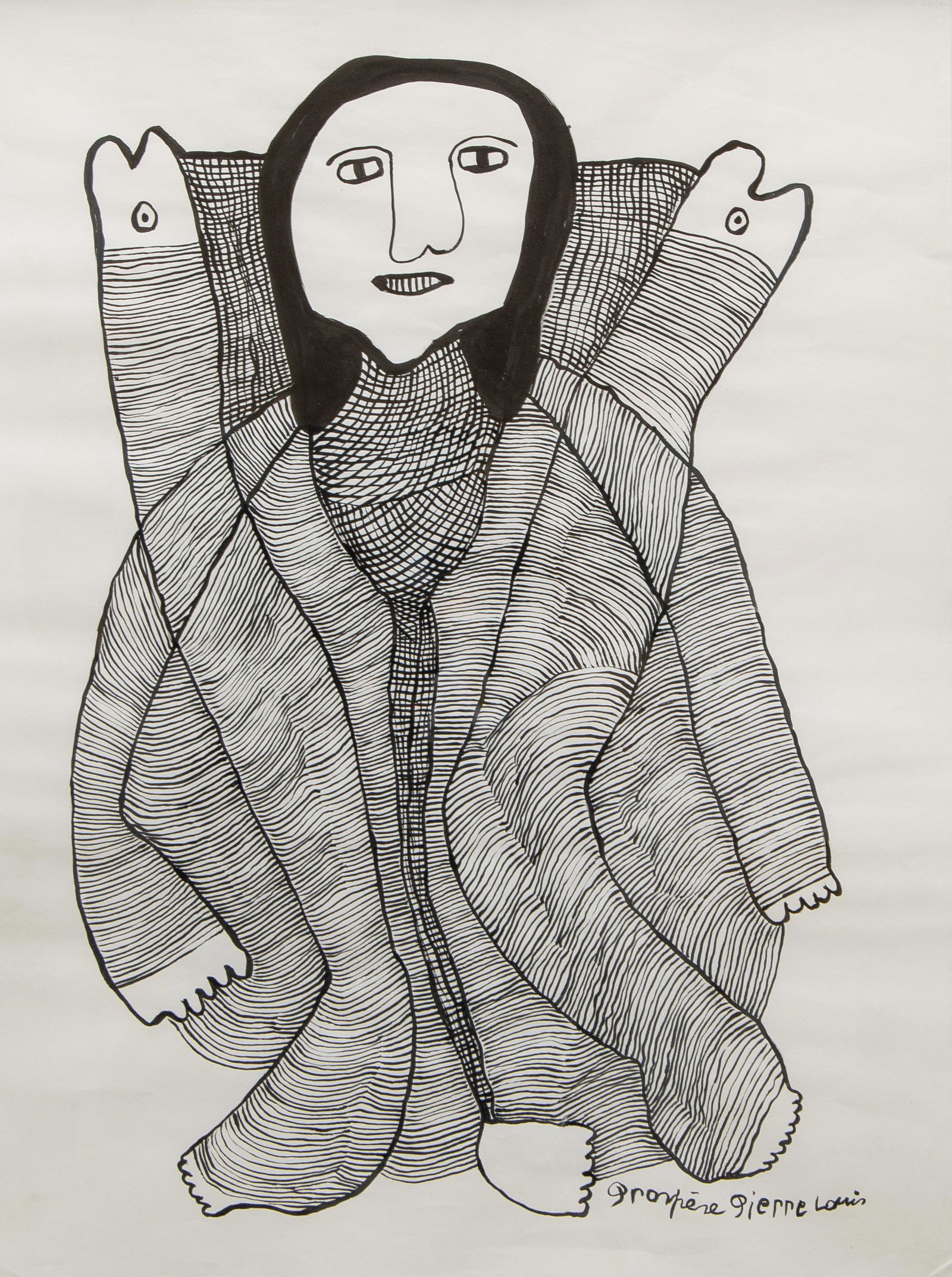 Prosper Pierre Louis (Haitian/Haiti) Loa, Ink on paper (1 of 2)