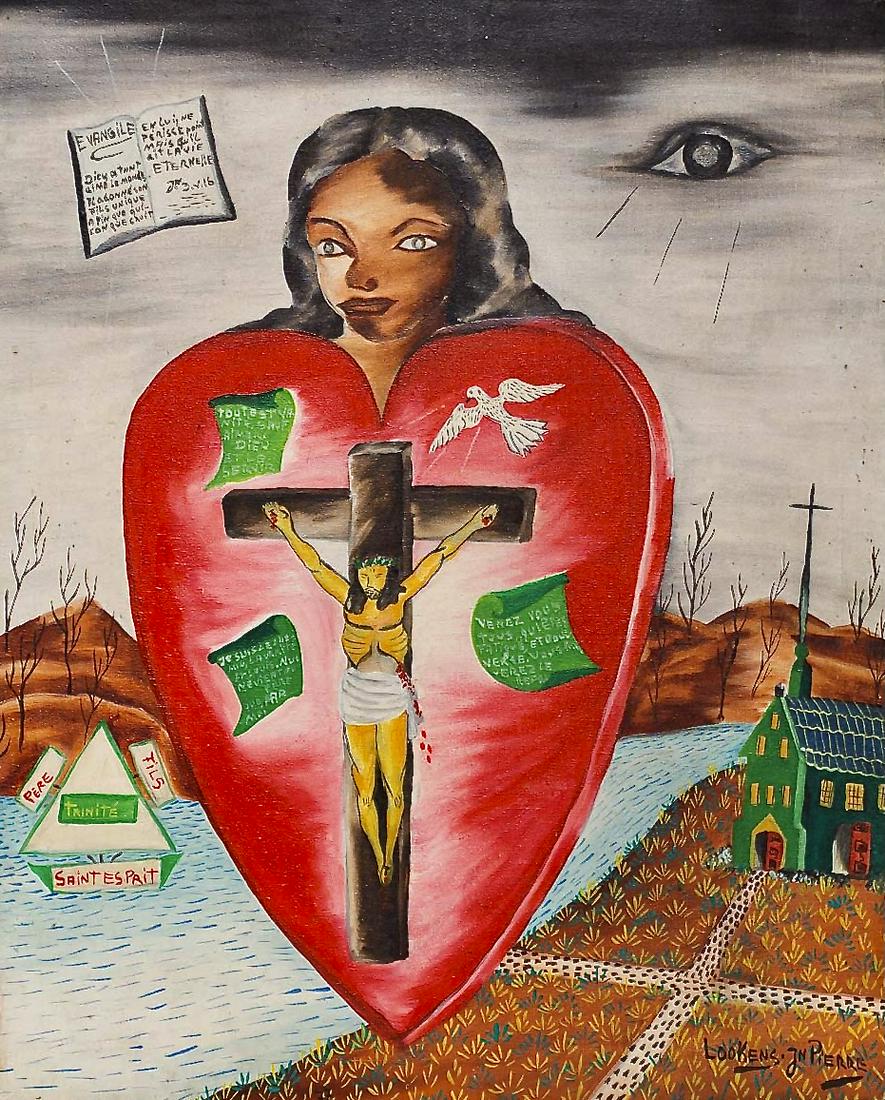Jn Pierre Lookens (Haitian/20th c.) Saint Espirit (1 of 2)