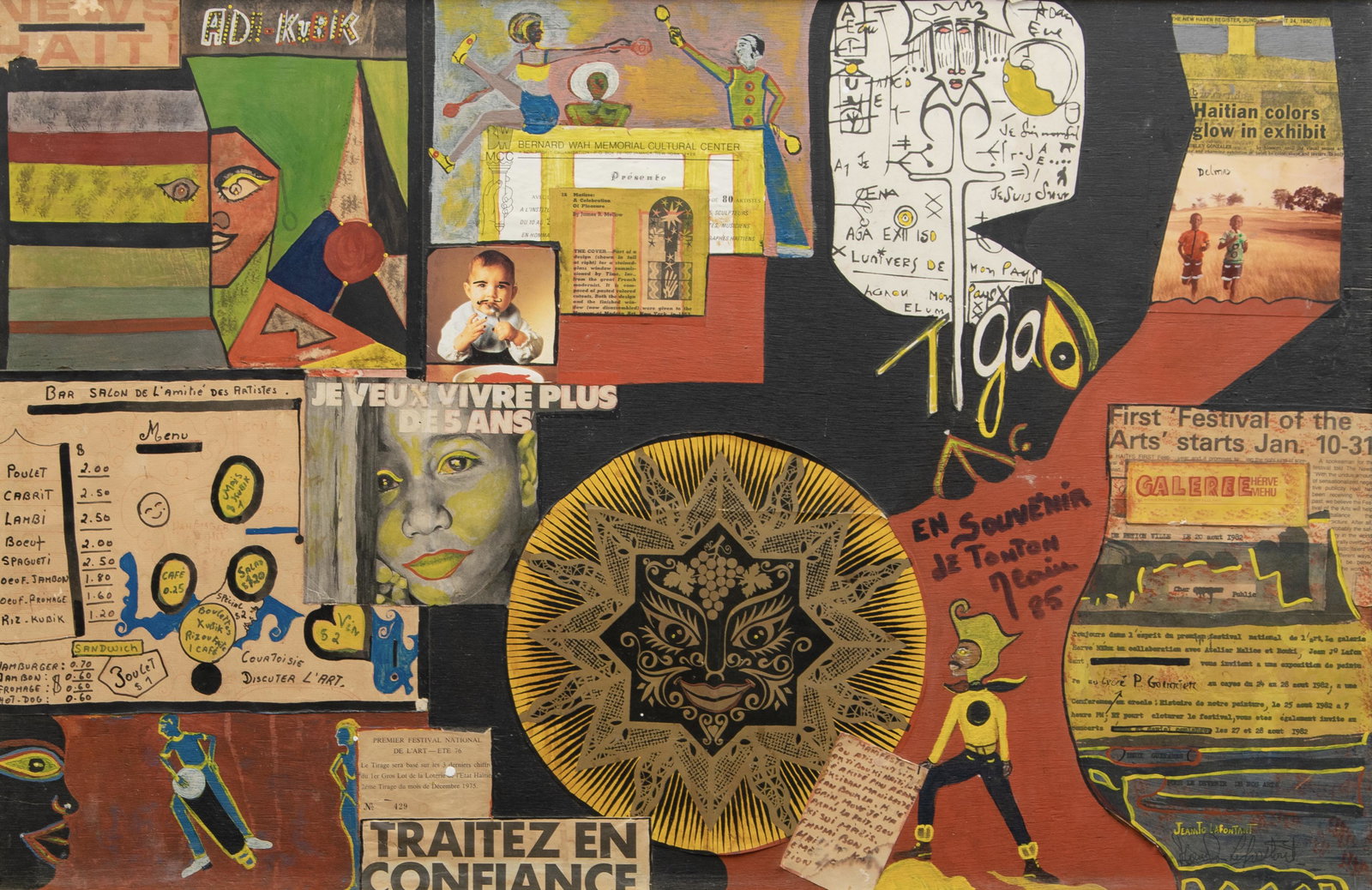 Jeanito LaFontant (Haitian,Haiti) Jacmel Signs (1 of 2)