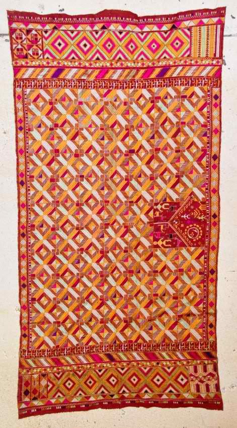 Indian Phulkari  (India/Pakistan, Punjab) Silk (1 of 4)