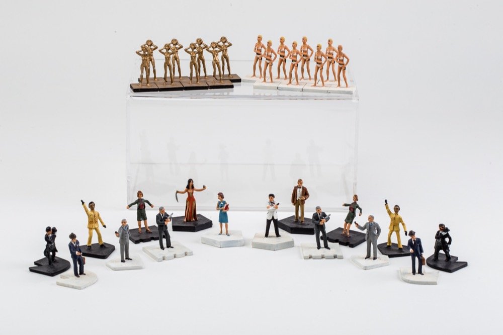 James Bond Metal Chess Set, USA, Circa 1980s Dec 08, 2016 ZQ Art in NY