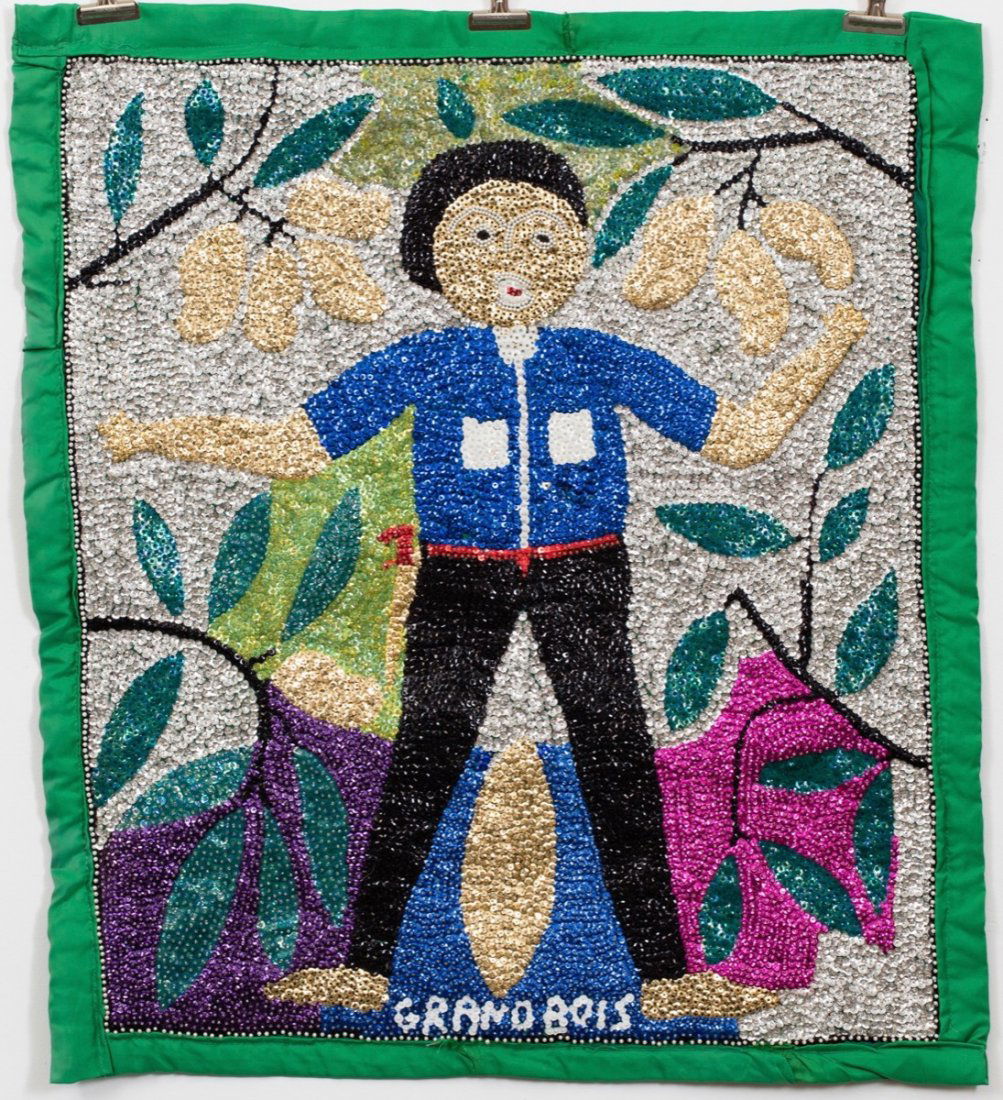 Drapeau/Vodou Sequin Flag (Haitian/20th c.) Grand Bois, (1 of 1)