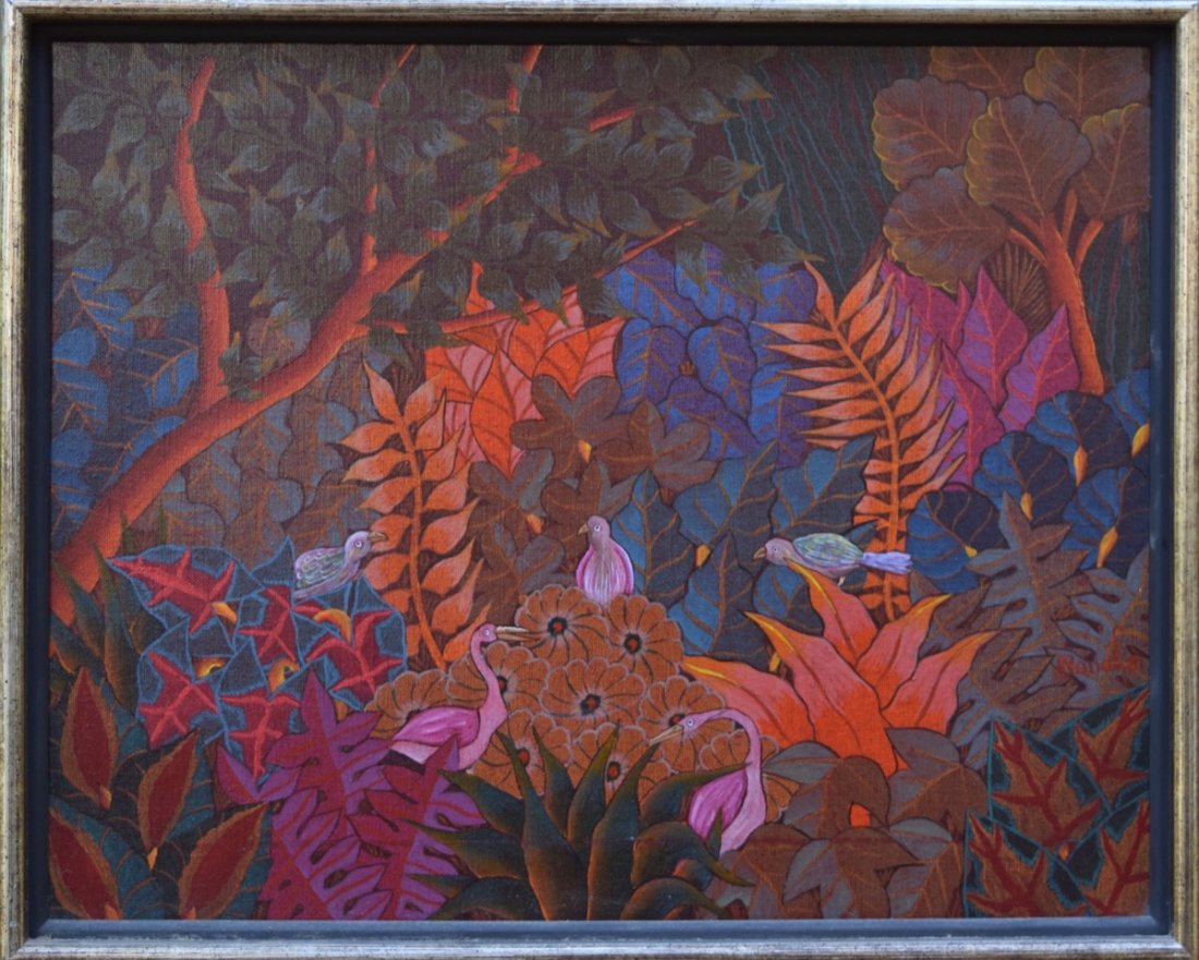 Andre Naval (Haitian/Port-au-Prince, b. 1949)   Birds (1 of 1)