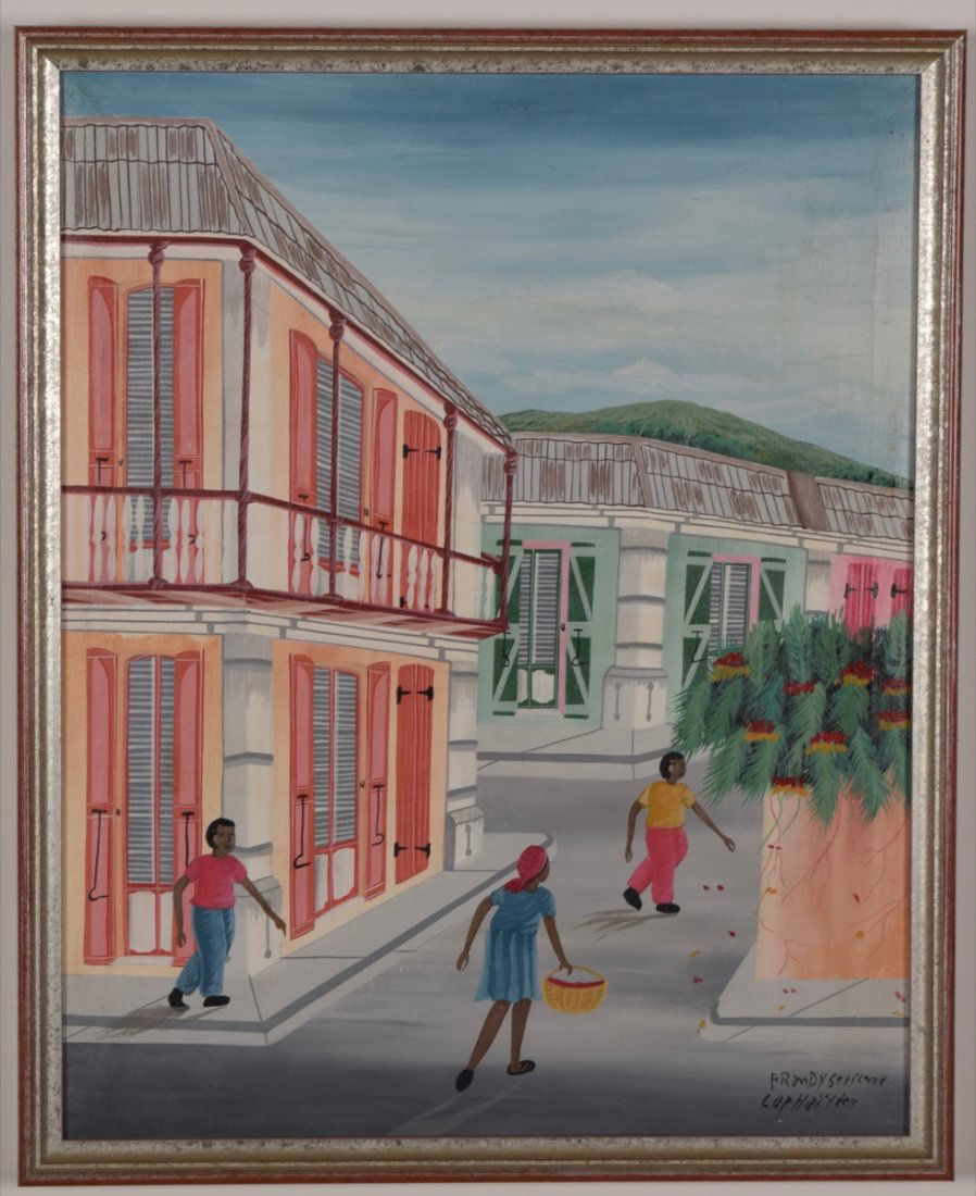 Artist Unknown (Haitian/20th C.) Cap-Haitien Street (1 of 1)