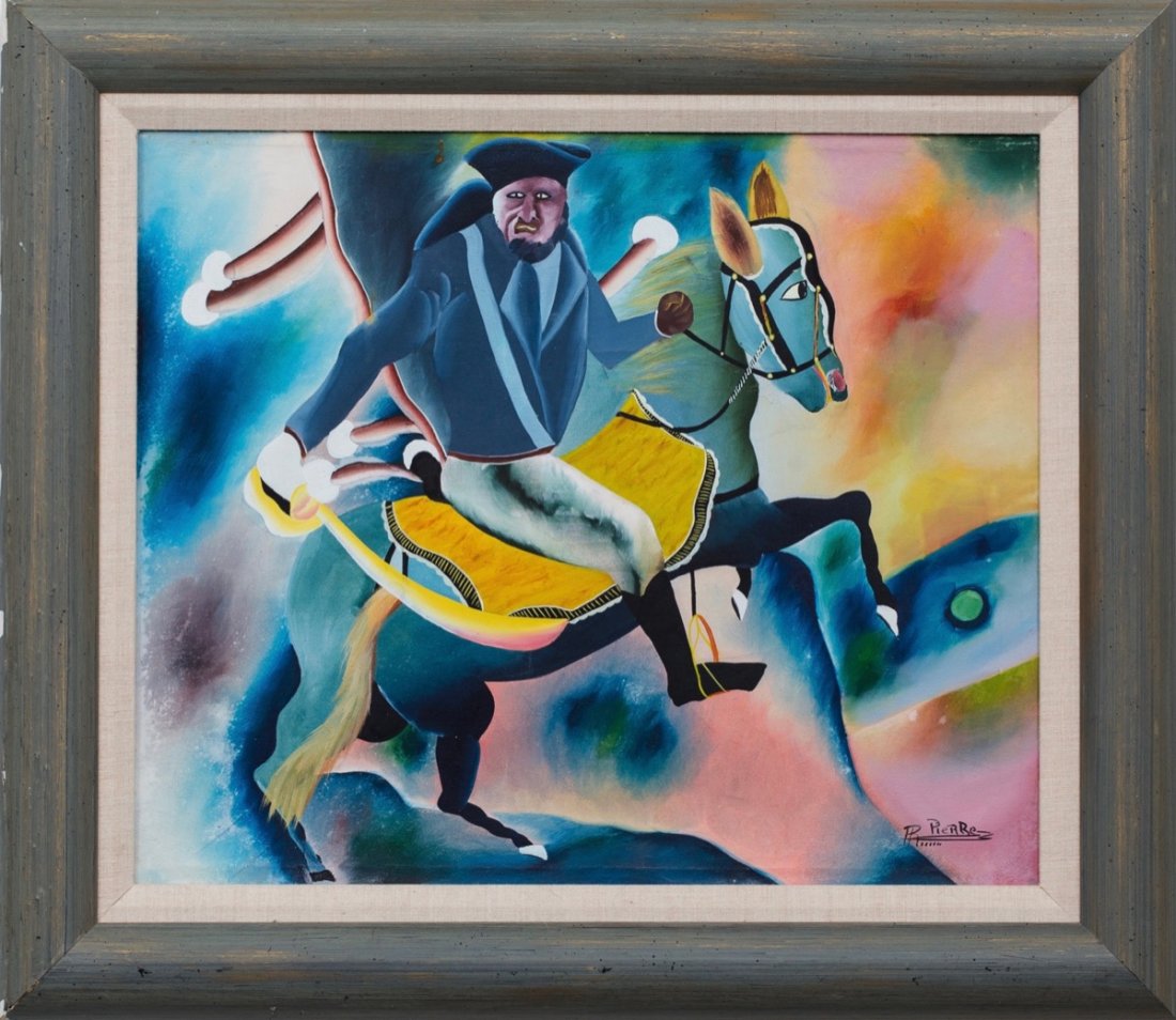 PH. Pierre (Haitian/20th c.), St. Jacques on Horseback (1 of 1)