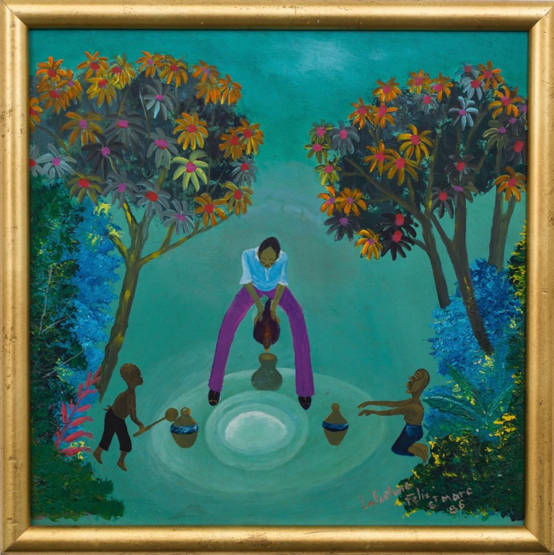 LaFortune Felix (Haitian/Aritbonite, b.1933) Ceremony (1 of 1)