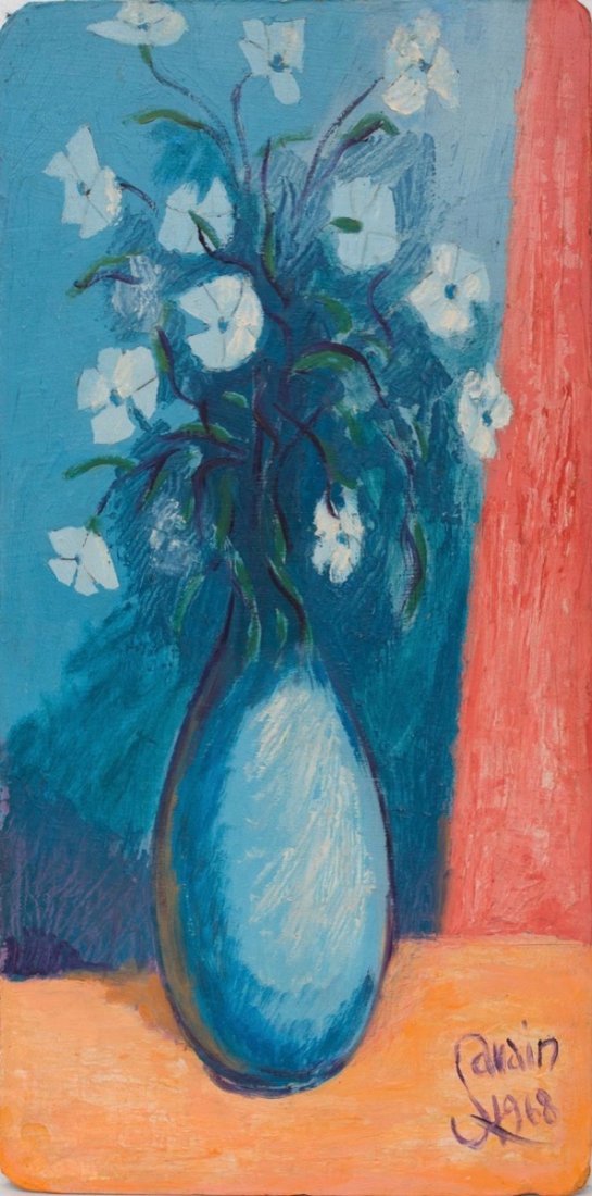 Petion Savain (Haitian/Port-au-Prince, 1906-1975)Still: Petion Savain (Haitian/Port-au-Prince, 1906-1975)Still Life, dated 1968 Oil on masonite, unframed, Provenance Leon & Evelyn Chalom Collection Savain was a lawyer, writer and artist who earned a degree