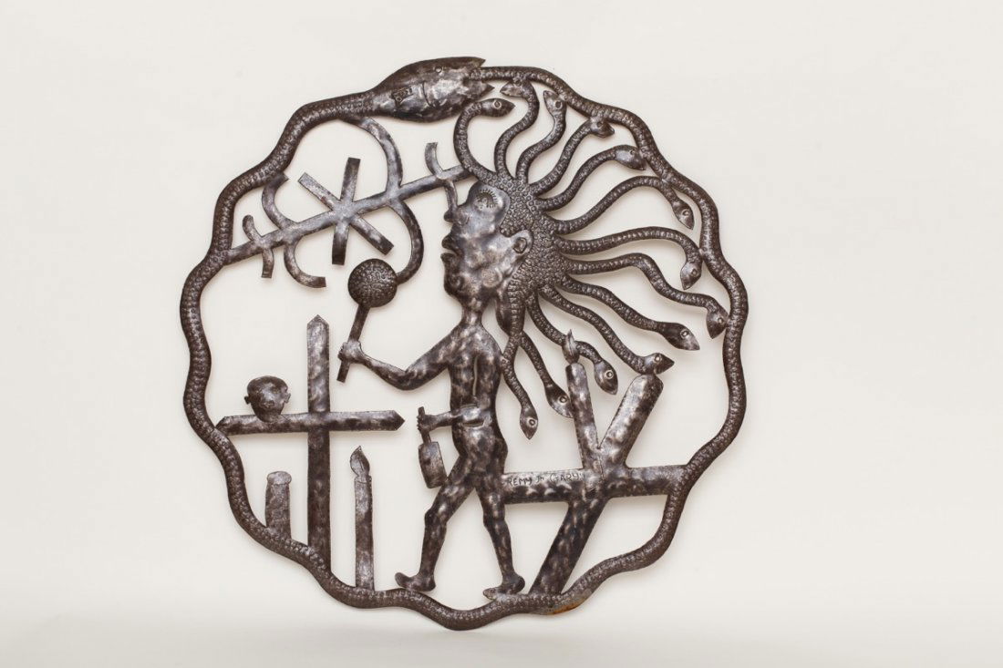 Remy Jn Gary (Haitian/20th c.) Medusa Figure Performing (1 of 1)