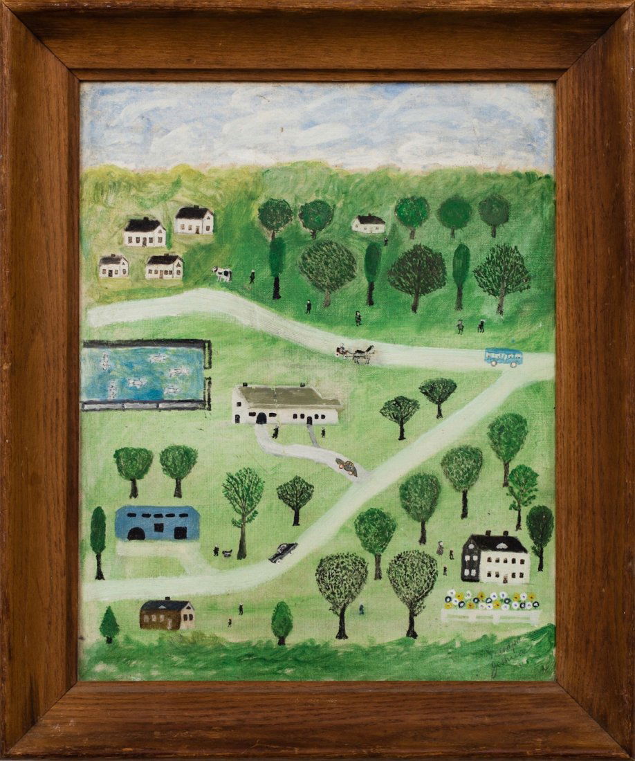 20th Century American Folk Art Painting signed Granpa (1 of 1)