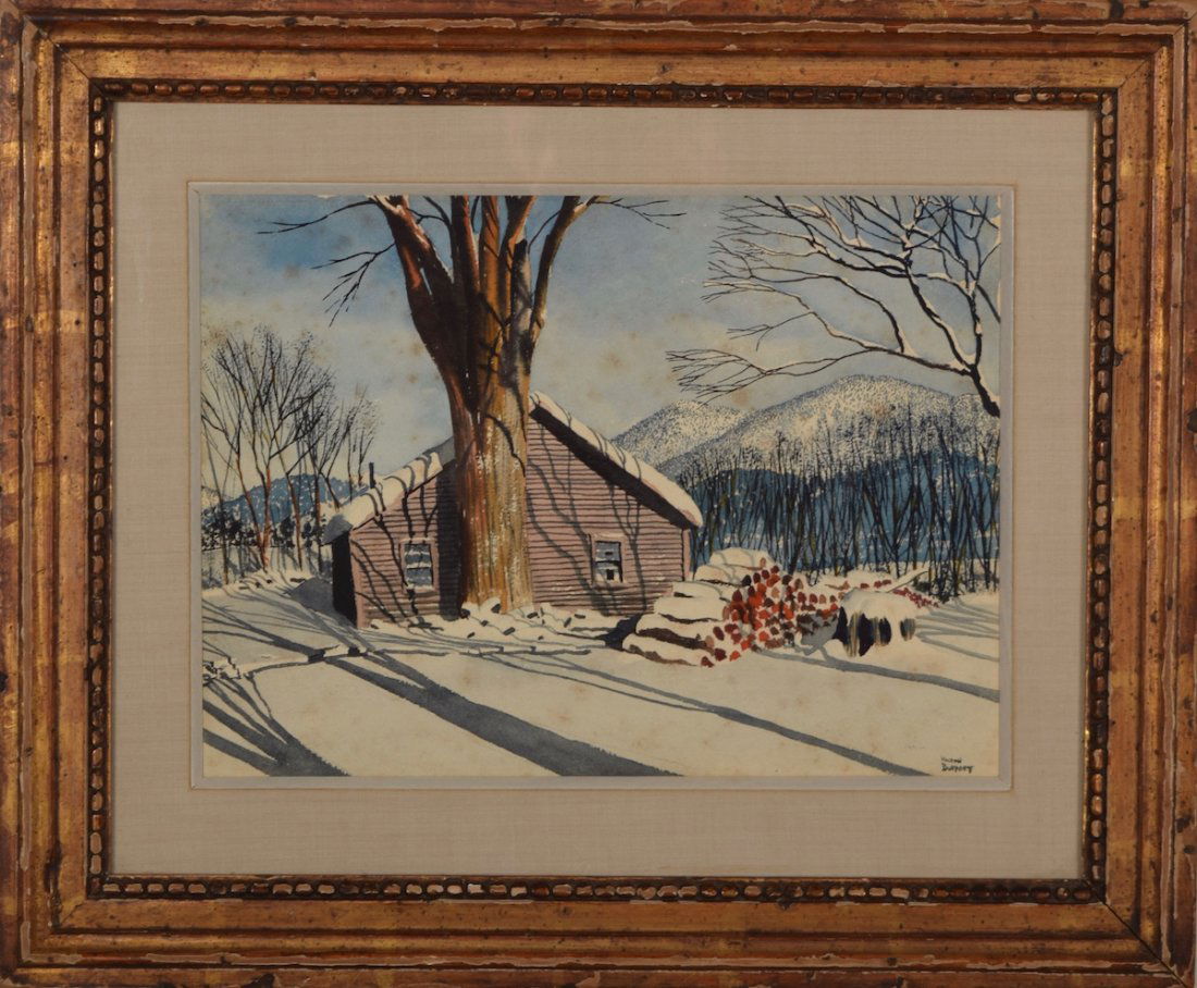 Walton B (American/20th C.), Winter Scene (1 of 1)