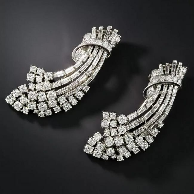 Vintage Diamond & Platinum Brooch (1 of 4)