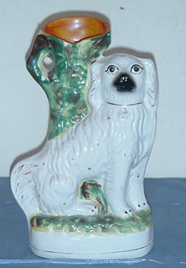 Unusual Staffordshire? Dog Vase