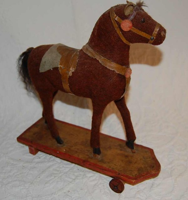 EARLY HORSE PULL TOY - 2