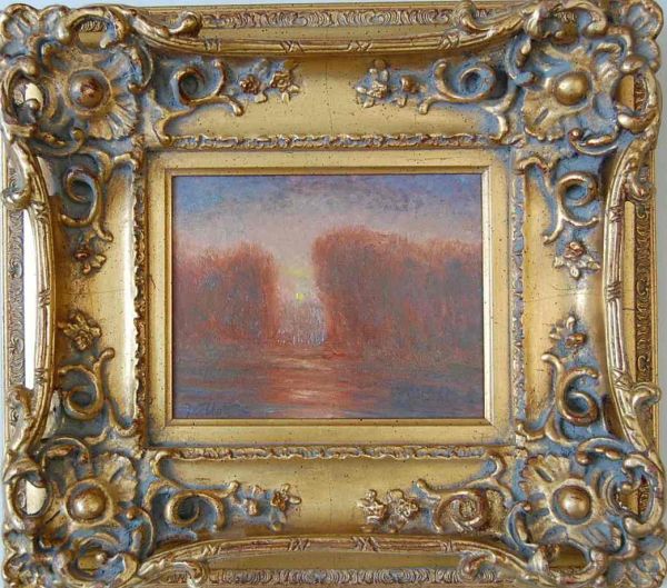 TRAVIS ABBOTT PAINTING OF FRANKLIN SWAMP