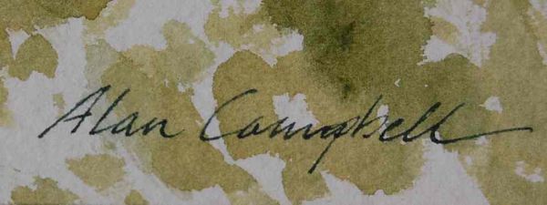 ALAN CAMPBELL LANDSCAPE WATERCOLOR PAINTING - 2