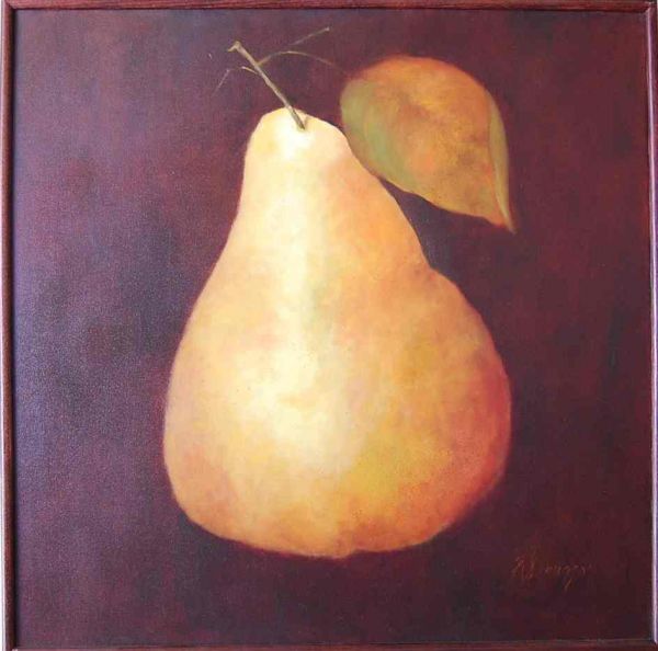 FRANCIS SCRUGGS OIL PAINTING OF PEAR
