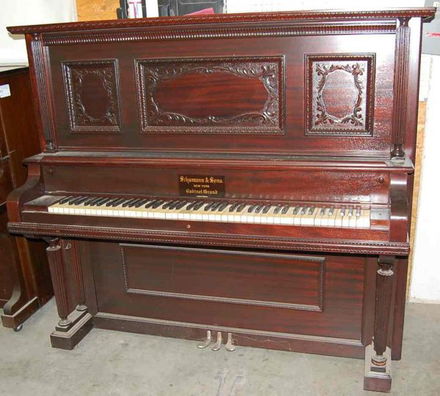 32 Schumann Sons Cabinet Grand Piano Oct 18 2008 Four