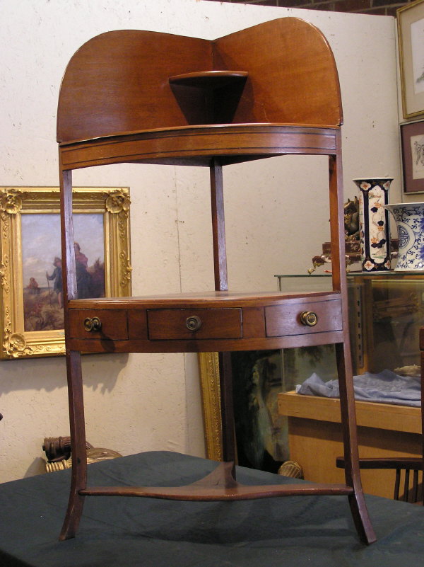 Corner Sheraton Mahogany Washstand