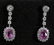 71: Pink Sapphire and Diamond Earrings