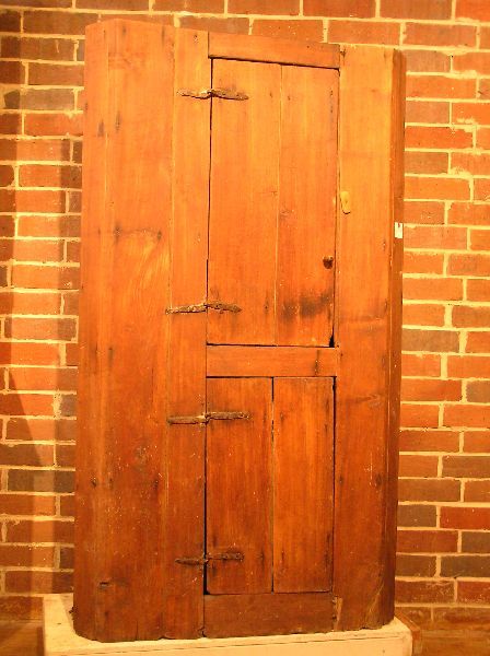 Primitive American Corner Cabinet