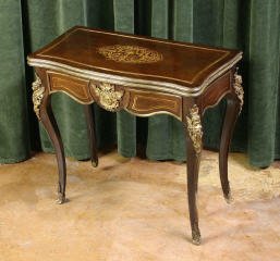 Inlaid Game Table with Bronze Mounts 468-41