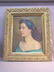 1025: Oil on Canvas Portarait of a Woman Artist Signed