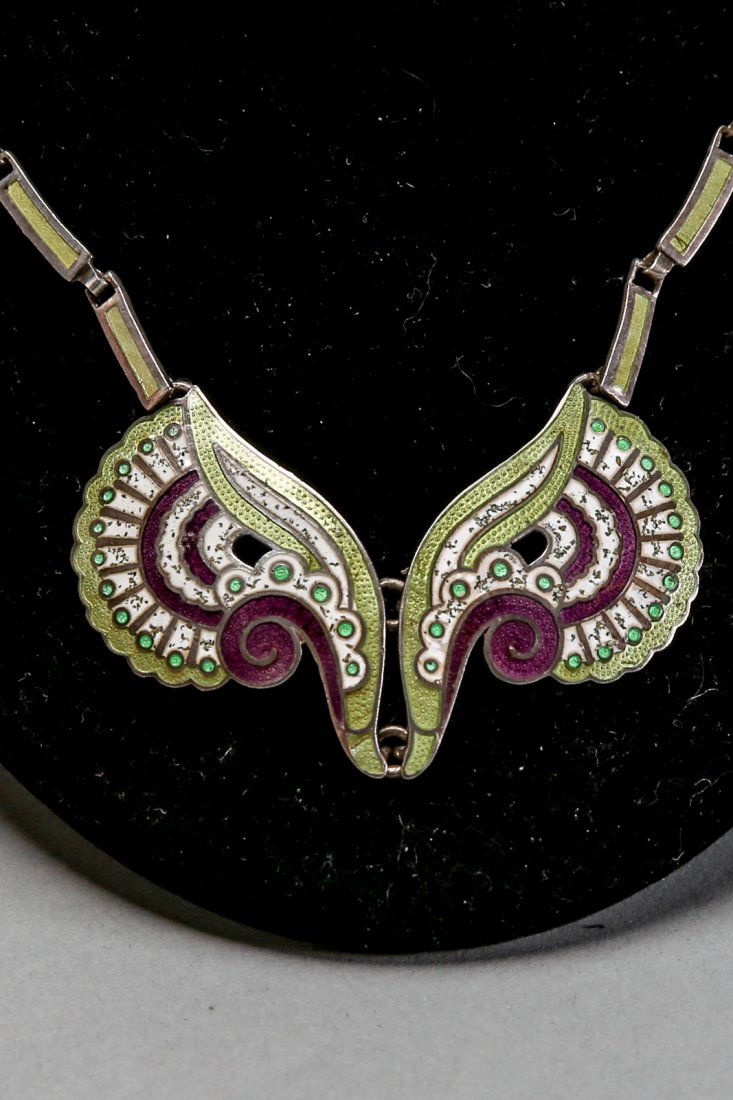 Vintage Margot De Taxco Sterling/Enamel Necklace (1 of 6)